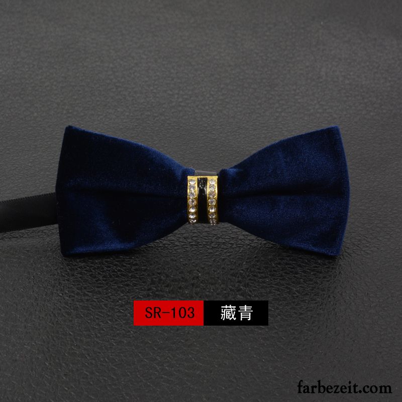 Querbinder Fliege Herren Bowknot Damen Formelle Kleidung Verheiratet Seide Einfarbig Schwarz