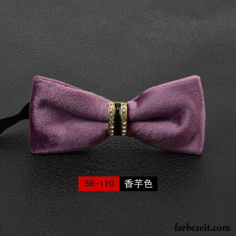 Querbinder Fliege Herren Bowknot Damen Formelle Kleidung Verheiratet Seide Einfarbig Schwarz