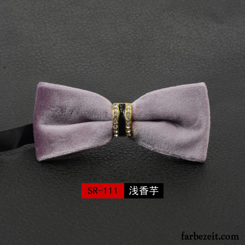 Querbinder Fliege Herren Bowknot Damen Formelle Kleidung Verheiratet Seide Einfarbig Schwarz