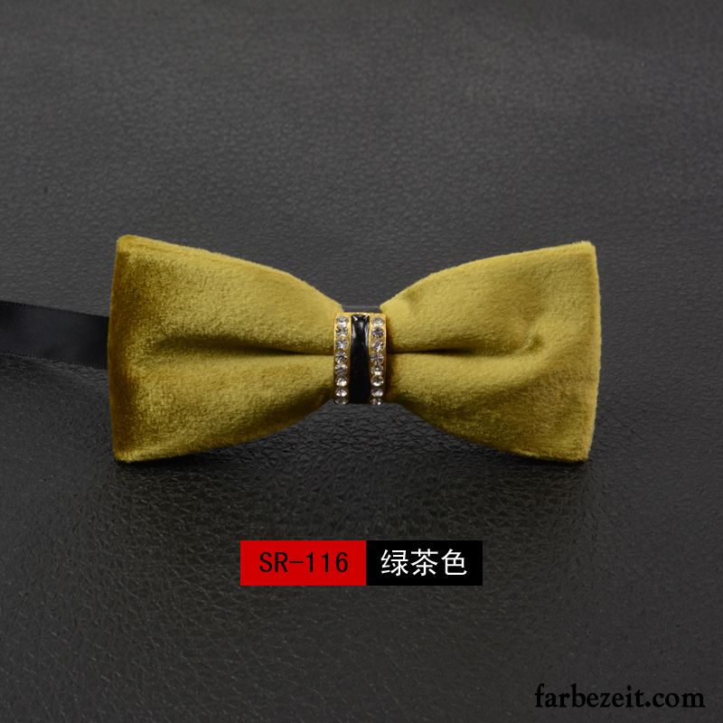 Querbinder Fliege Herren Bowknot Damen Formelle Kleidung Verheiratet Seide Einfarbig Schwarz