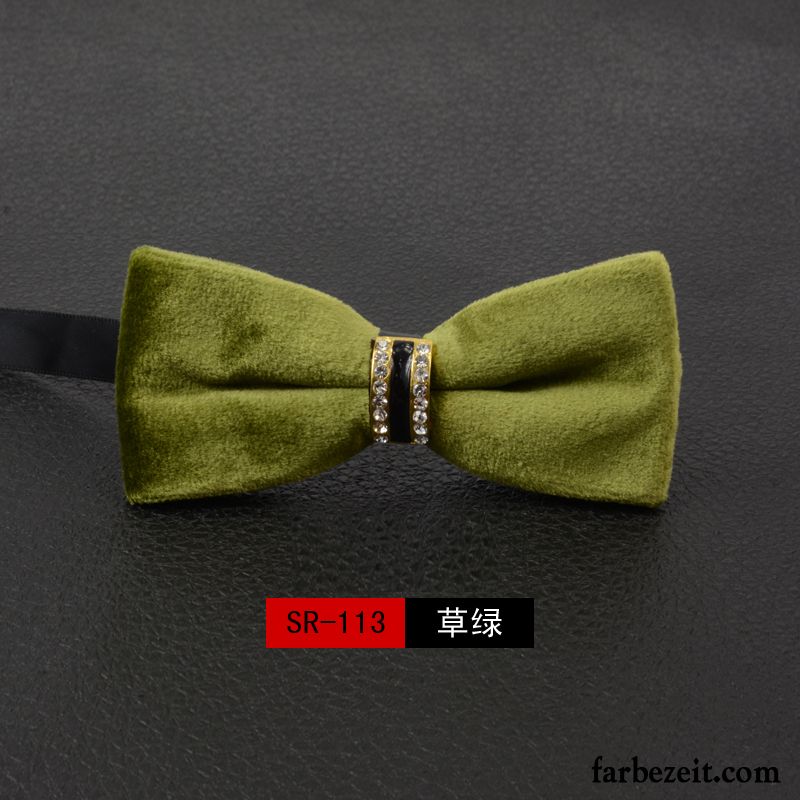 Querbinder Fliege Herren Bowknot Damen Formelle Kleidung Verheiratet Seide Einfarbig Schwarz