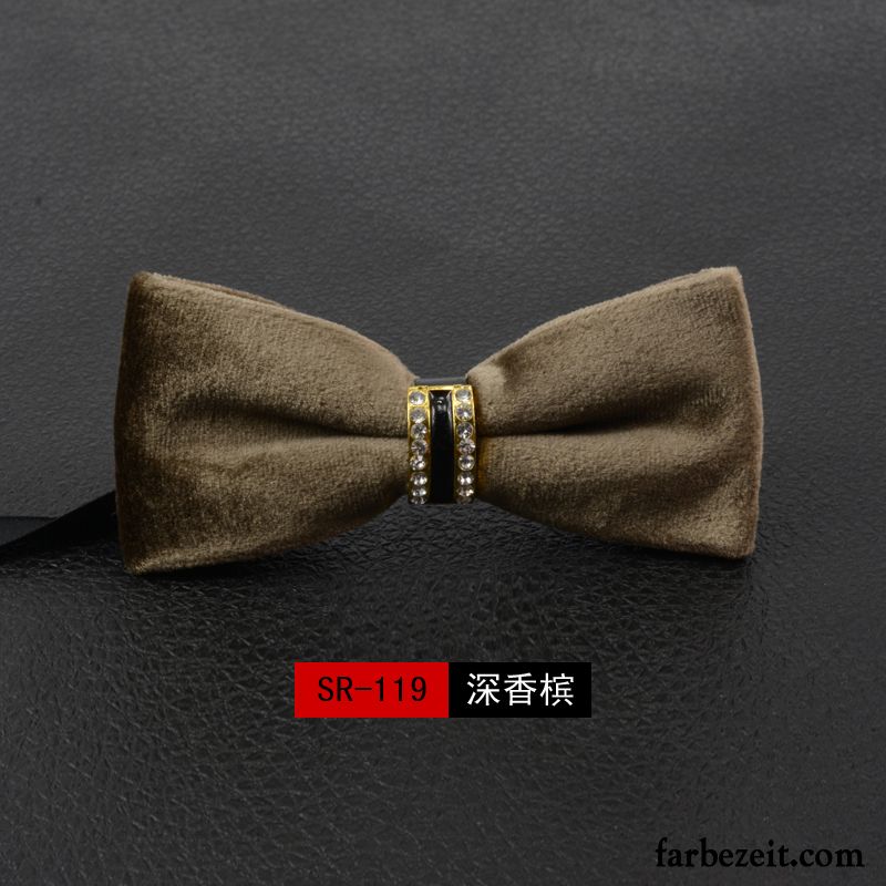 Querbinder Fliege Herren Bowknot Damen Formelle Kleidung Verheiratet Seide Einfarbig Schwarz