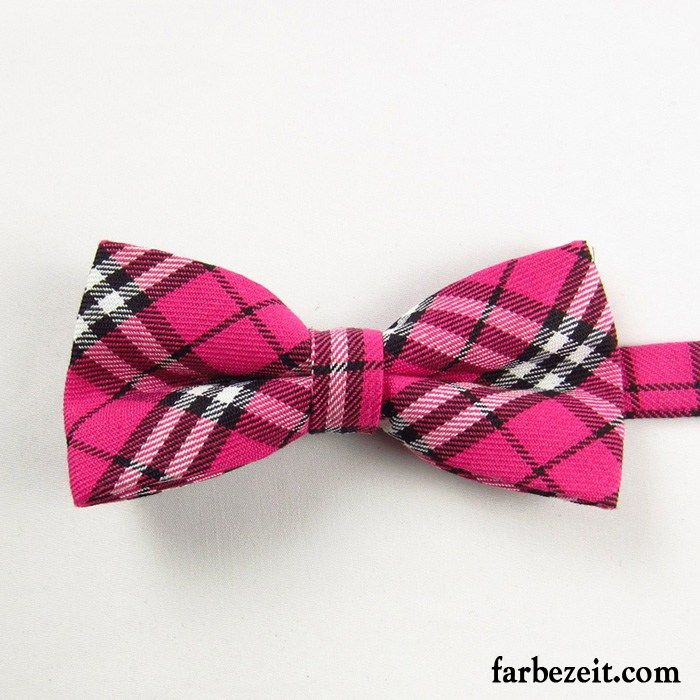 Querbinder Fliege Herren England Bowknot Mini Damen Bräutigam Verheiratet Purpur Lila Rot