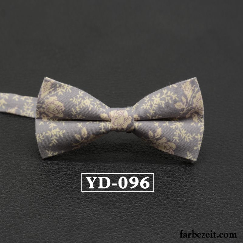 Querbinder Fliege Herren Freizeit Bowknot Bräutigam Verheiratet Hochzeit Damen Grau