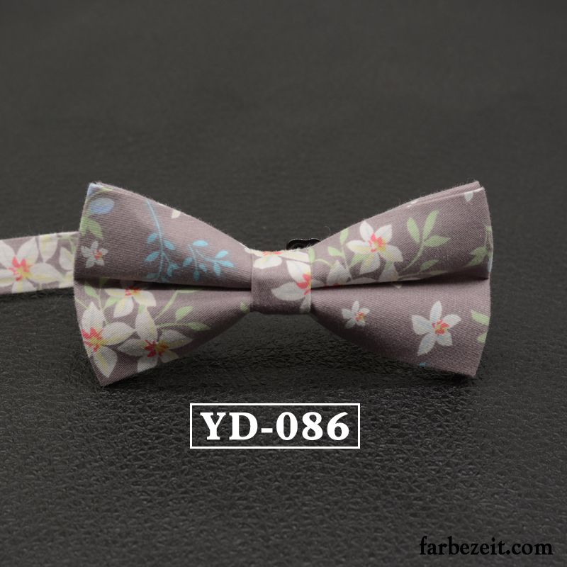 Querbinder Fliege Herren Freizeit Bowknot Bräutigam Verheiratet Hochzeit Damen Grau