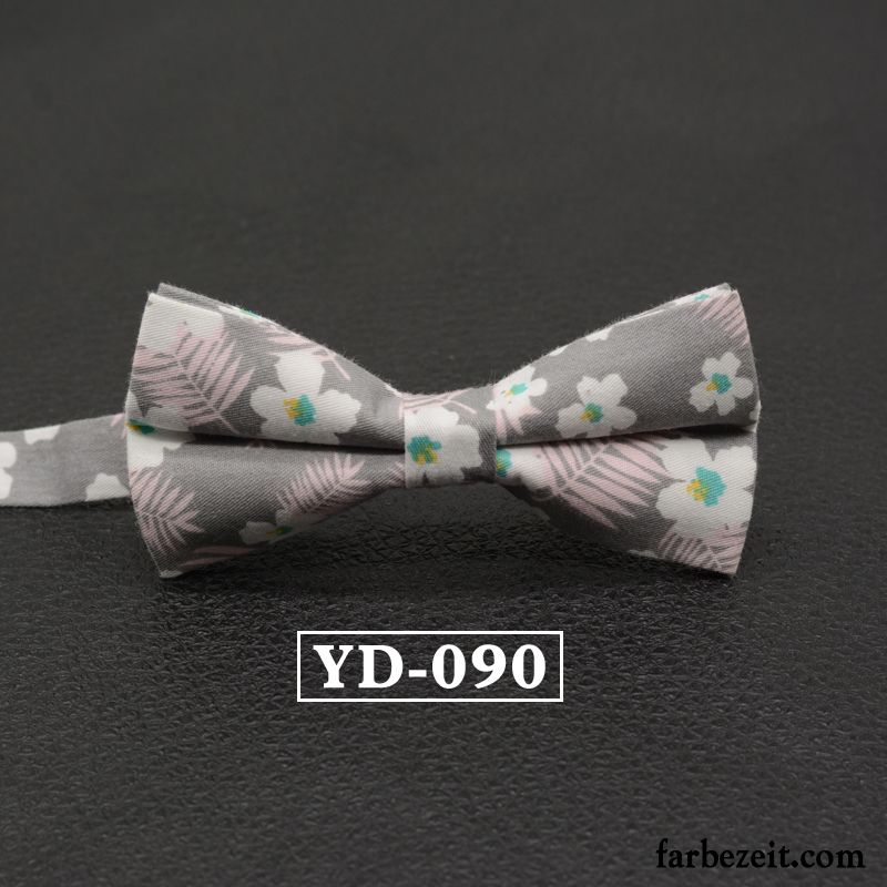 Querbinder Fliege Herren Freizeit Bowknot Bräutigam Verheiratet Hochzeit Damen Grau