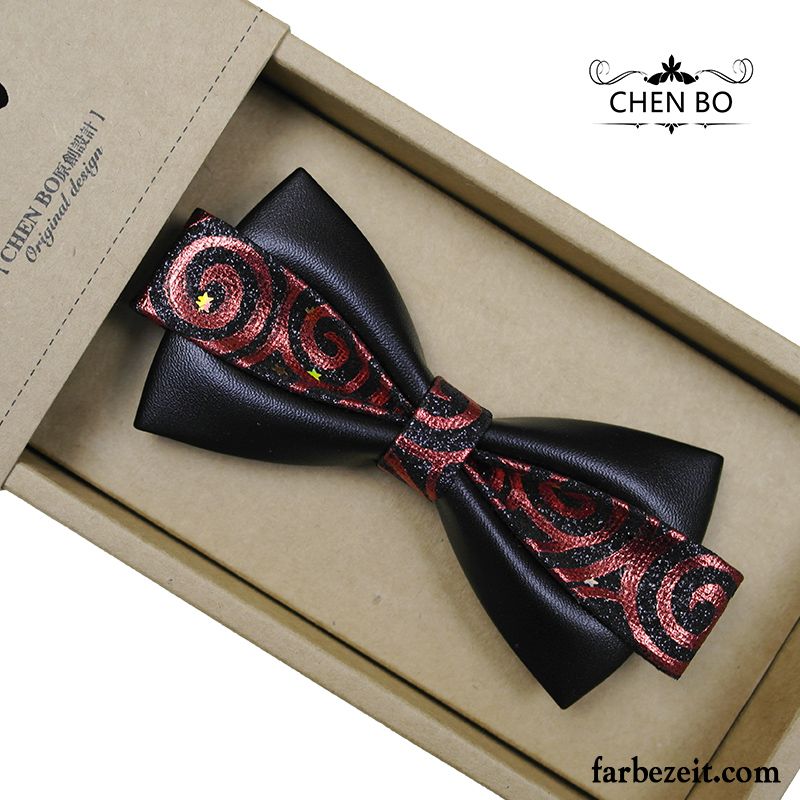 Querbinder Fliege Herren Trauzeugen Freizeit Verheiratet Bräutigam Bowknot Hemd Blau Schwarz Rot