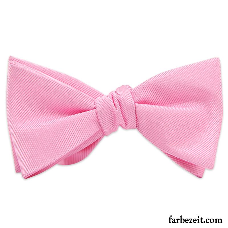 Querbinder Fliege Herren Verheiratet Bowknot Bräutigam England Formelle Kleidung Damen Rosa Schwarz