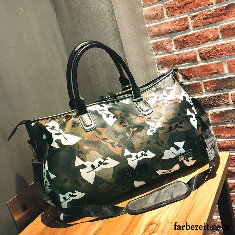 Reisetasche Damen Gepäcktasche Fitness Handtasche Große Kapazität Reisen Geschäftsreise Camouflage