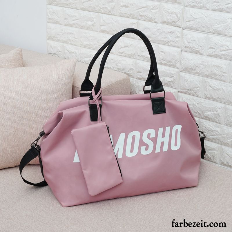 Reisetasche Damen Große Kapazität Fitness Trend Mesh Leichtgewicht Reisen Purpur Lila Rot