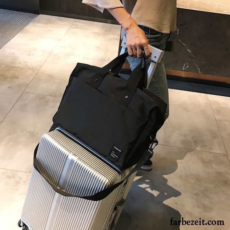 Reisetasche Damen Reisen Leichtgewicht Handtasche Kurz Gepäcktasche Geschäftsreise Azurblau