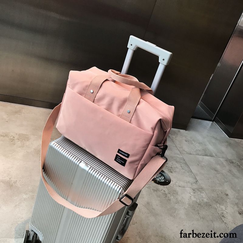 Reisetasche Damen Reisen Leichtgewicht Handtasche Kurz Gepäcktasche Geschäftsreise Azurblau