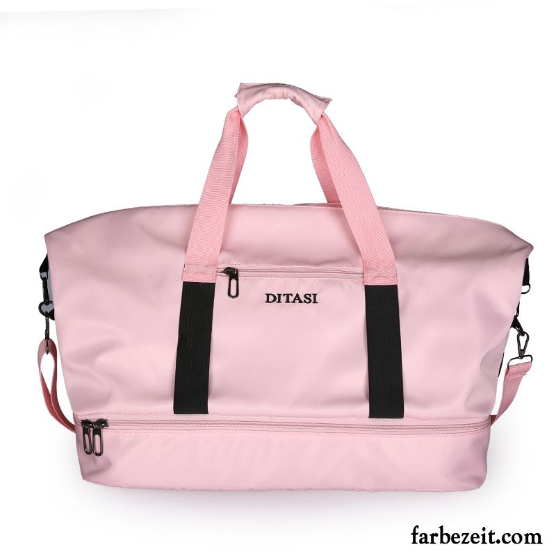 Reisetasche Damen Sport Gepäcktasche Fitness Große Kapazität Reisen Geschäftsreise Rot