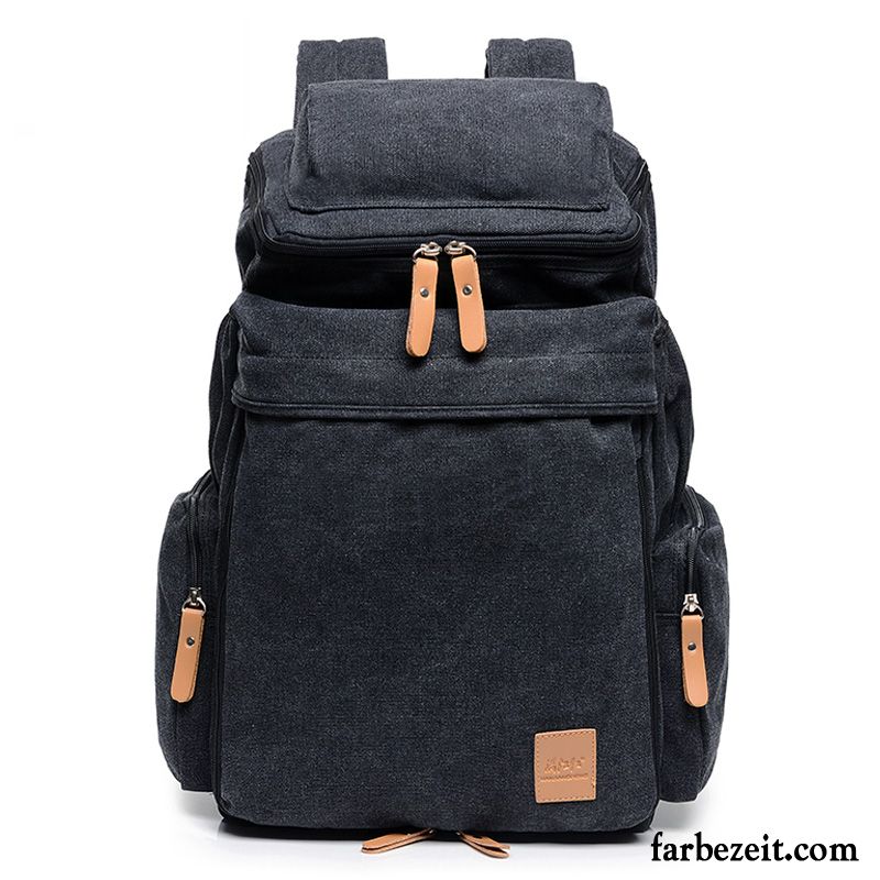 Reisetasche Herren Gymnasium Retro Mittel Schultasche Rucksack Trend Blau