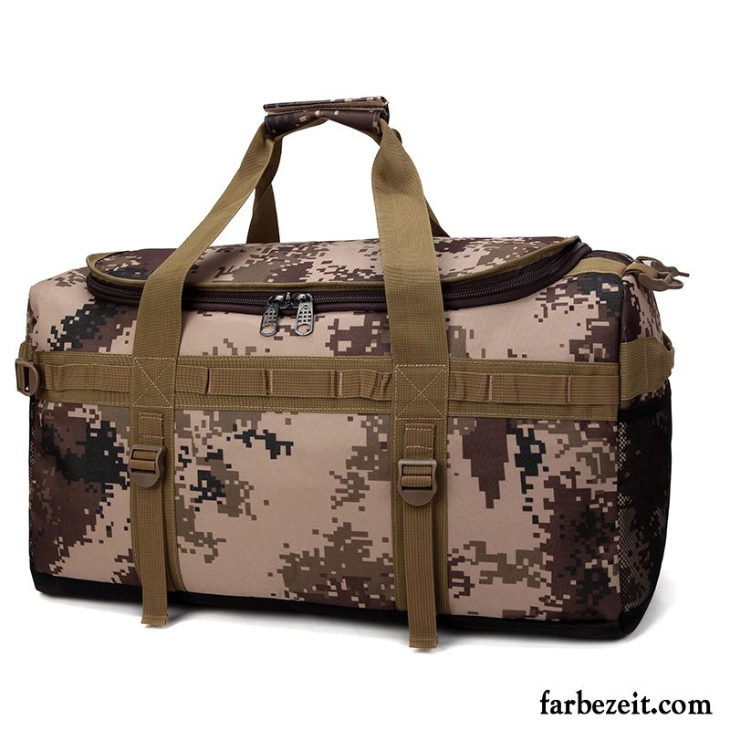 Reisetasche Herren Outdoor Reisen Super Rucksack Groß Große Tasche Army Grün Camouflage