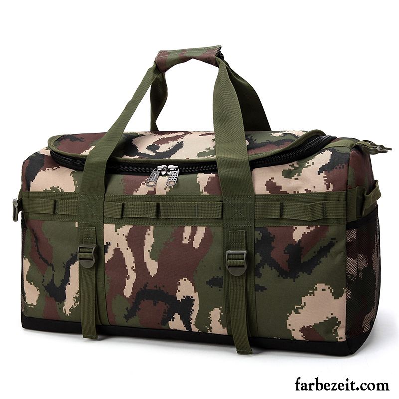 Reisetasche Herren Outdoor Reisen Super Rucksack Groß Große Tasche Army Grün Camouflage