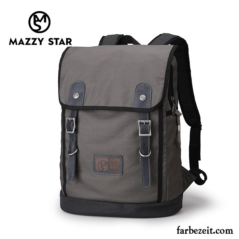 Reisetasche Herren Rucksack Computer Tasche Reisen Freizeit Schultasche Große Kapazität Schwarz