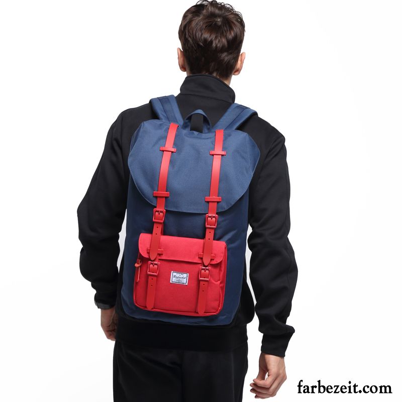 Reisetasche Herren Rucksack Jugend Große Kapazität Student Freizeit Trend Grau