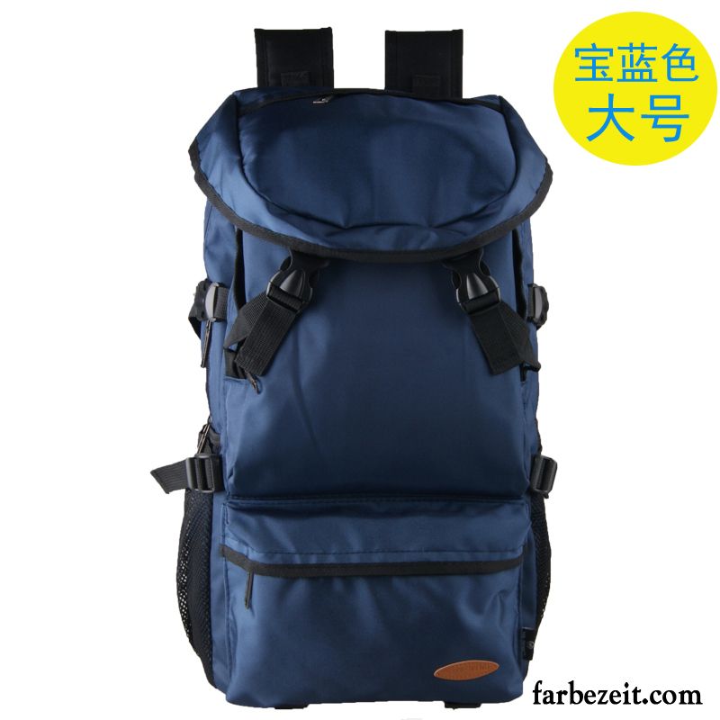 Reisetasche Herren Rucksack Wander Reisen Schultasche Große Kapazität Trend Blau