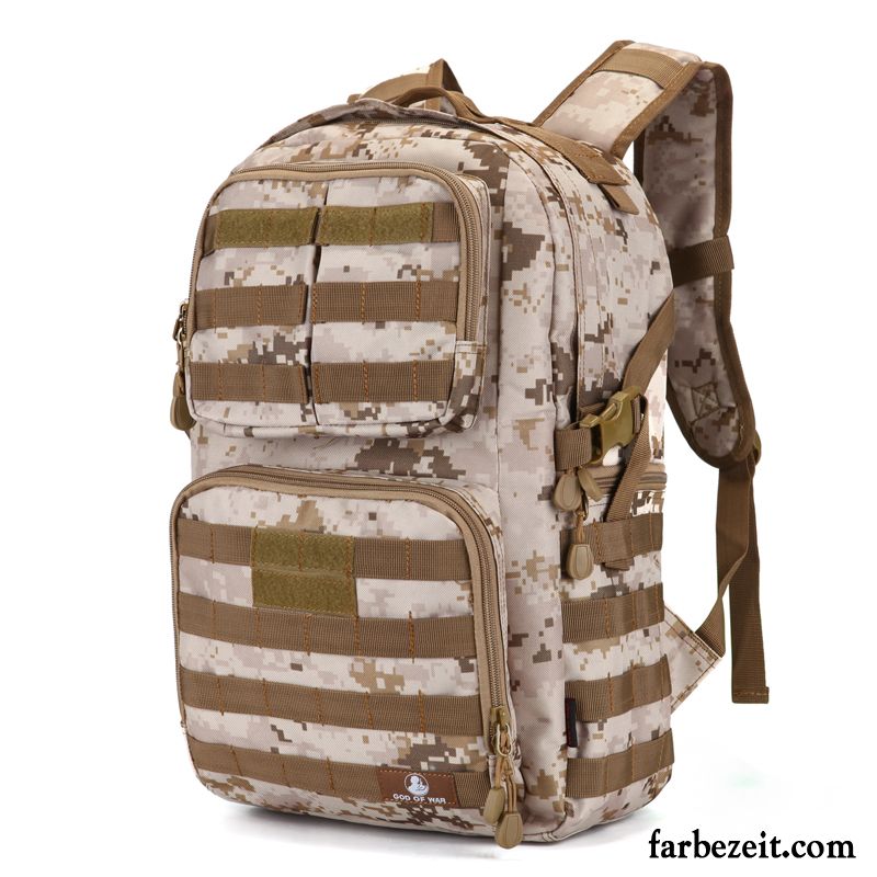 Reisetasche Herren Schultasche Wander Sport Student Reisen Rucksack Army Grün Camouflage