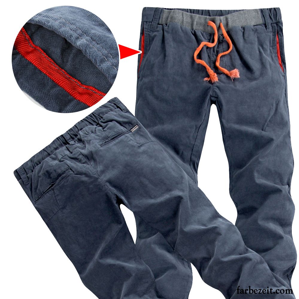 Rote Hose Herren Jugend Trend Elastisch Schlank Freizeit Herbst Sport Winter Gerade Verdickung Billig