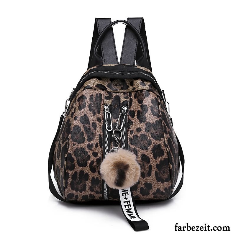 Rucksäcke Damen Neu Einfach Mode Tasche Doppelnutzen Mini Grau