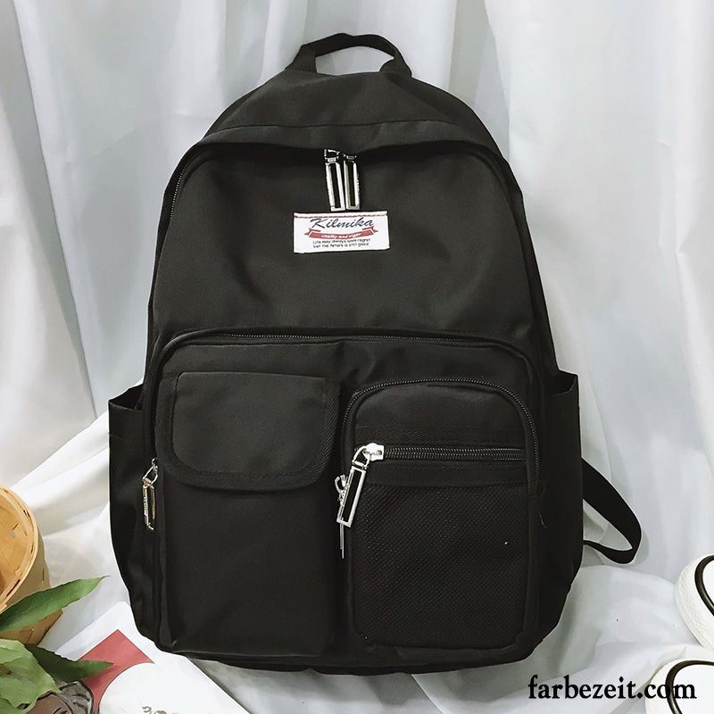 Rucksäcke Damen Rucksack Mode Schultasche Mini Groß Gymnasium Schwarz