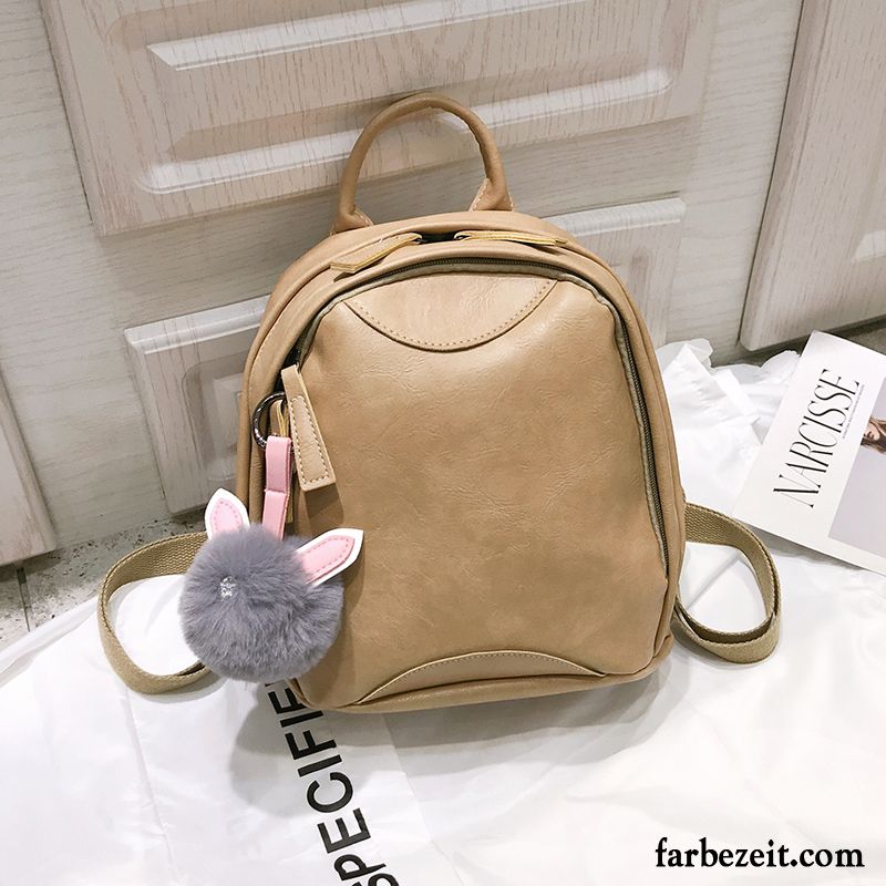 Rucksäcke Damen Rucksack Persönlichkeit Mode Neu Einfach Super Khaki