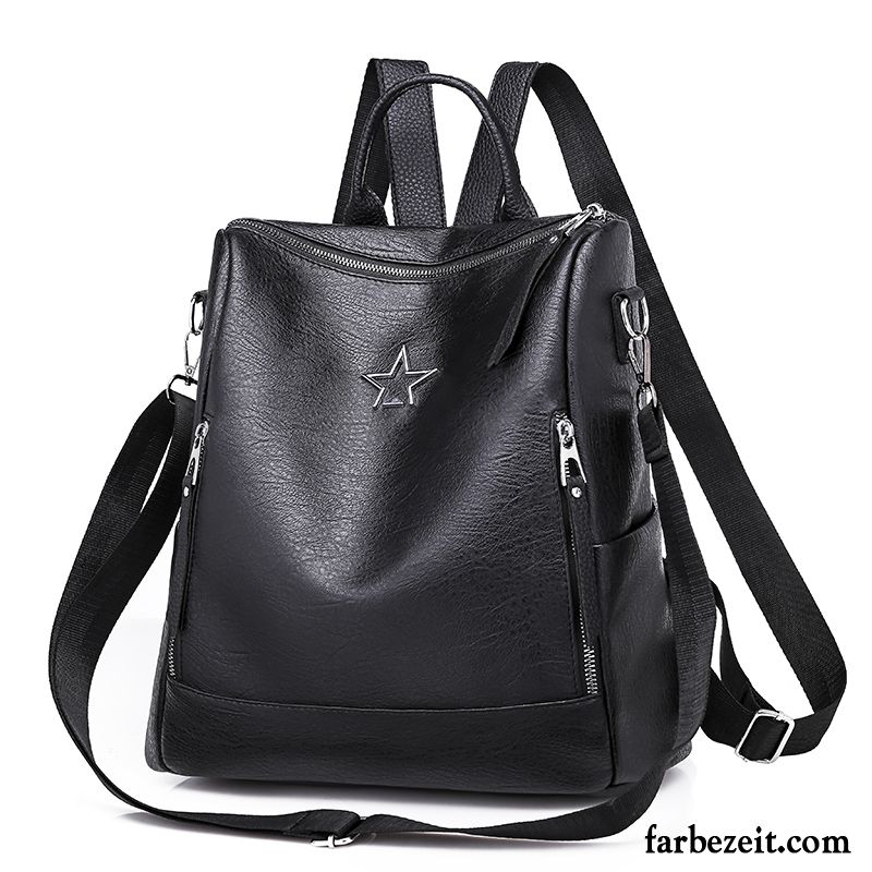 Rucksäcke Damen Rucksack Tasche Freizeit Mode Trend Groß Braun