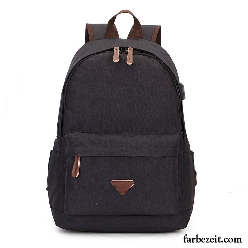 Rucksäcke Herren All Match Rucksack Damen Trend Super Mode Grau