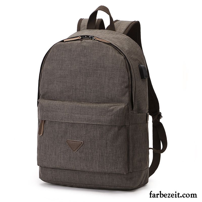 Rucksäcke Herren All Match Rucksack Damen Trend Super Mode Grau