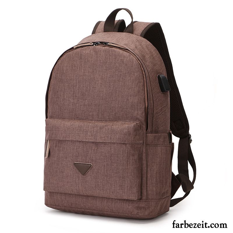 Rucksäcke Herren All Match Rucksack Damen Trend Super Mode Grau