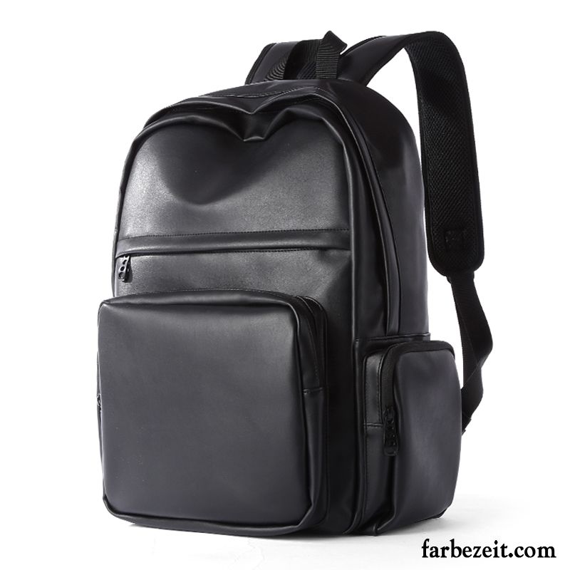 Rucksäcke Herren Rucksack Gymnasium Mittel Tasche Schultasche Große Kapazität Schwarz