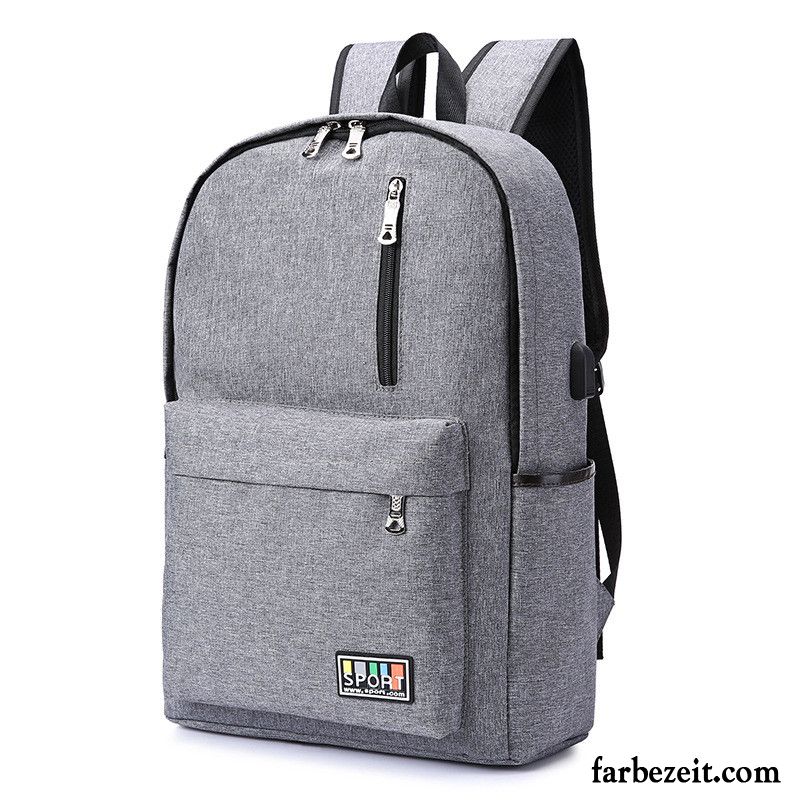 Rucksäcke Herren Rucksack Trend Leichtgewicht Mode Sport Computer Tasche Blau