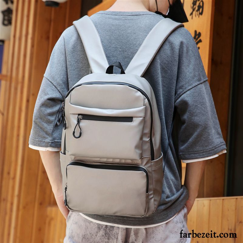 Rucksäcke Herren Rucksack Trend Tasche Schultasche Nylon Student Grau