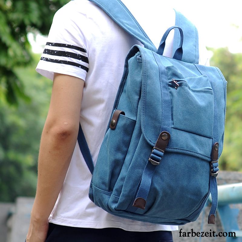 Rucksäcke Herren Tasche Freizeit Trend Rucksack Neu Mode Blau