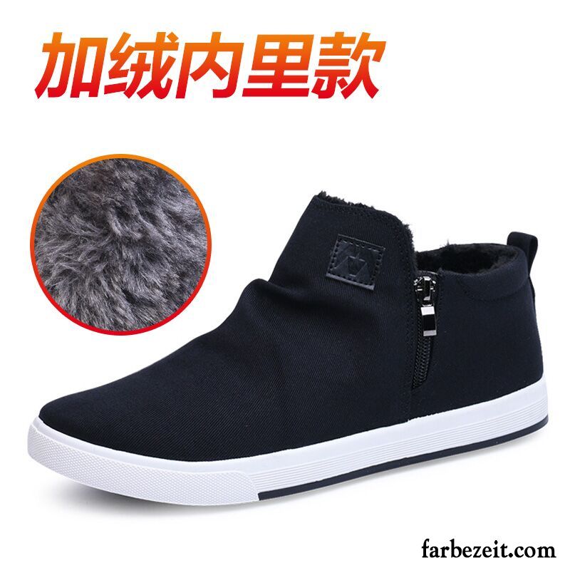 Running Schuhe Herren Baumwolle Schuhe Faul Trend Hohe Casual Feder Skaterschuhe Tuch Schuhe Winter Espadrille Günstig