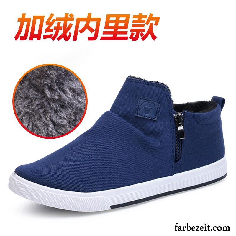 Running Schuhe Herren Baumwolle Schuhe Faul Trend Hohe Casual Feder Skaterschuhe Tuch Schuhe Winter Espadrille Günstig