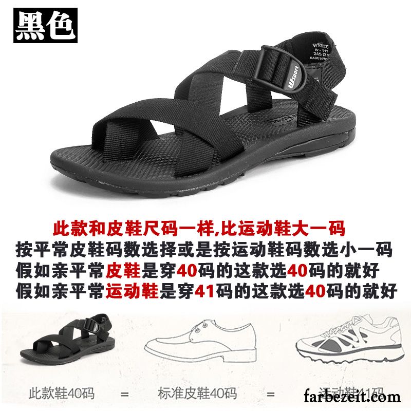 Römische Sandalen Herren Sommer Trend Draussen Schuhe Neue Strand Sandalen Casual Günstig