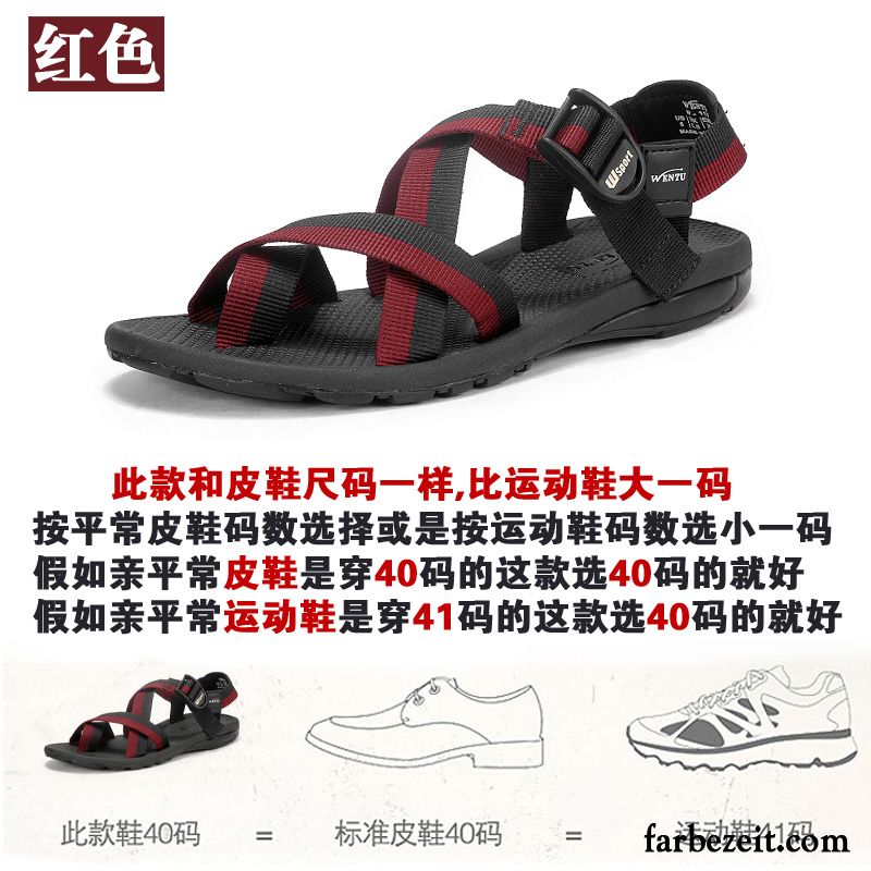 Römische Sandalen Herren Sommer Trend Draussen Schuhe Neue Strand Sandalen Casual Günstig