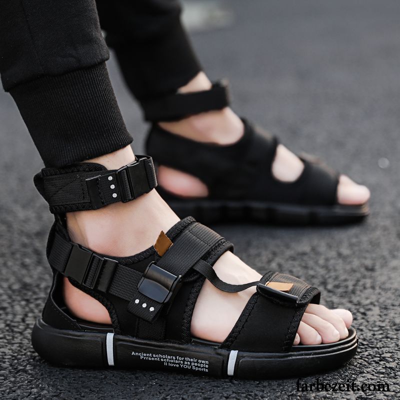 Sandalen Herren Allgleiches Sommer Pantolette Trend Hausschuhe Neue Grau