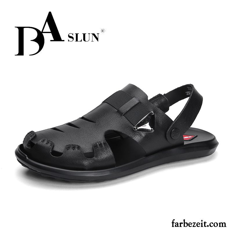 Sandalen Herren Casual Hohl Sommer Trend England Neue Weiß