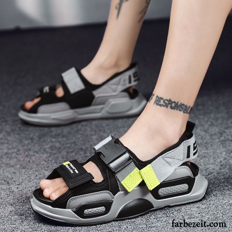 Sandalen Herren Casual Sommer Draussen Neue Trend Sportschuhe Grau