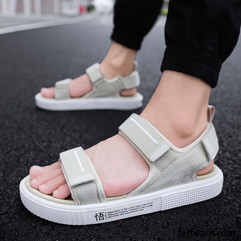 Sandalen Herren Persönlichkeit Neue Sommer Allgleiches Trend Hausschuhe Sandfarben Beige