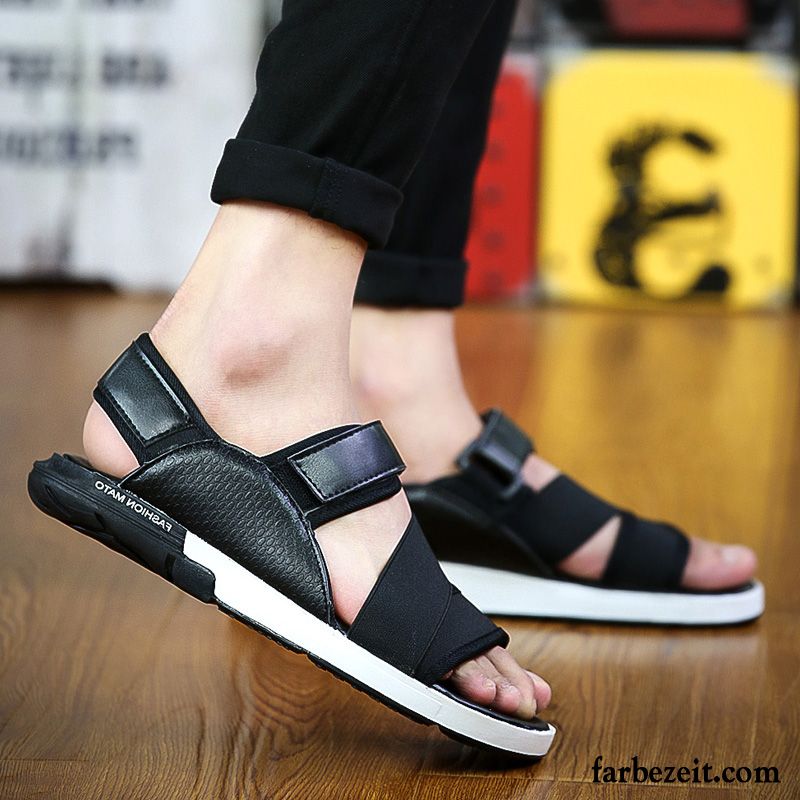 Sandalen Herren Schwarz Sommer Schuhe Trend Strand Sandalen Jugend Rom Mode Neue Produkte Pantolette Verkaufen