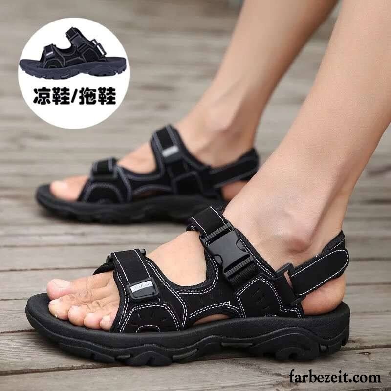 Sandalen Herren Sommer Trend Jugend Casual Neue Schüler Sandfarben Gold Gelb