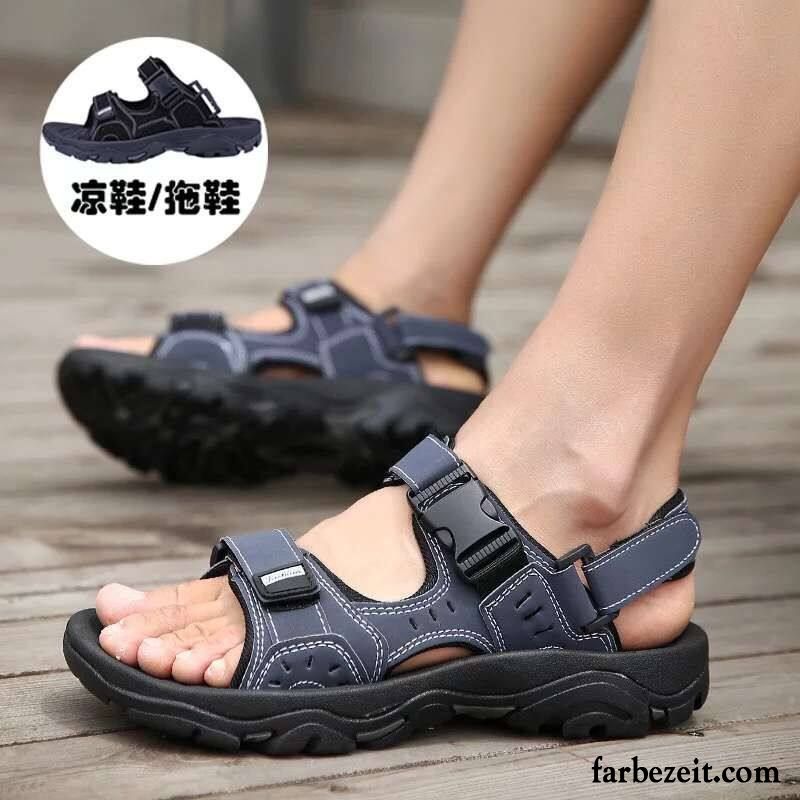 Sandalen Herren Sommer Trend Jugend Casual Neue Schüler Sandfarben Gold Gelb