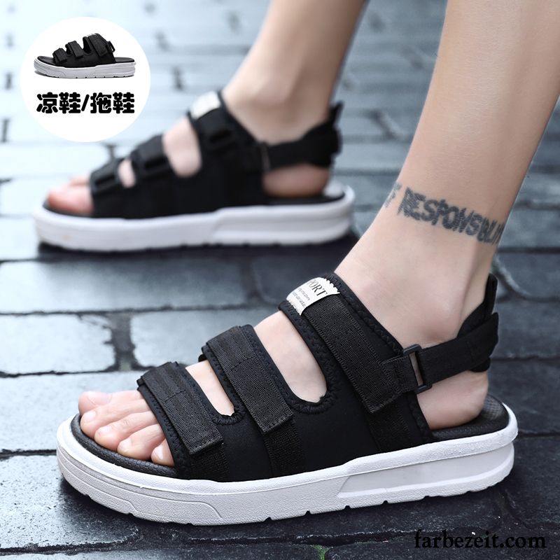 Sandalen Herren Sommer Trend Jugend Casual Neue Schüler Sandfarben Gold Gelb