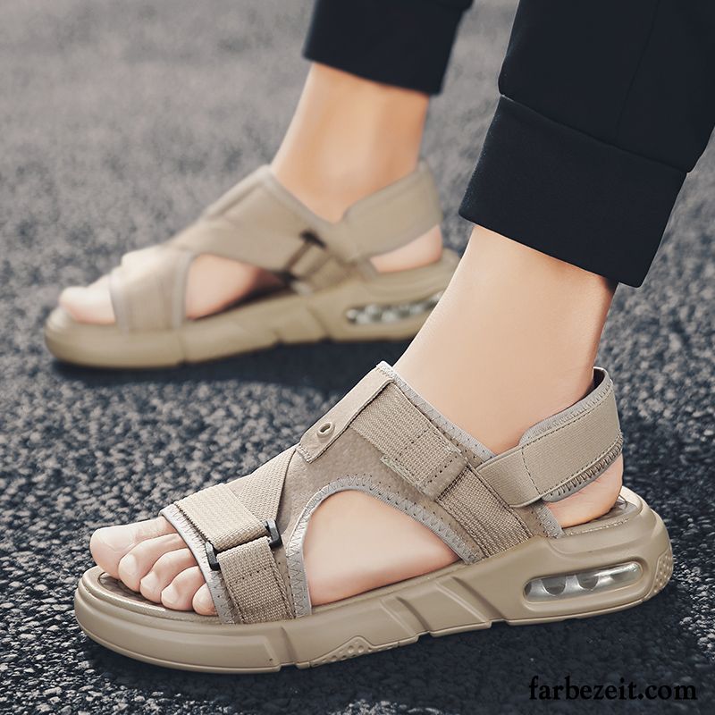 Sandalen Herren Trend Casual Allgleiches Mode Sommer Neue Sandfarben