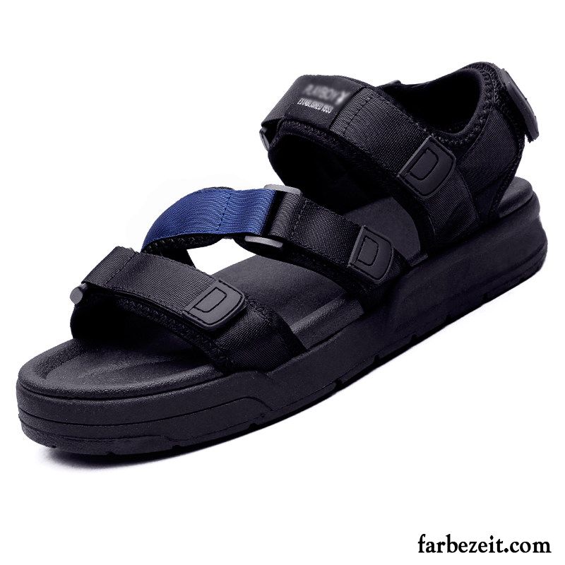 Sandalen Herren Trend Persönlichkeit Hausschuhe Sommer Mode Neue Sandfarben Schwarz